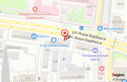 Ломбард №1 на улице Анри Барбюса на карте