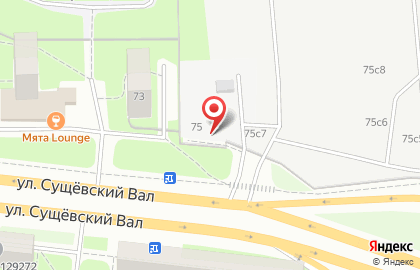 Шиномонтажная мастерская на улице Сущёвский Вал на карте