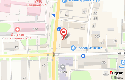 Магазин отделочных материалов и инструментов Мастерок на улице Гагарина на карте