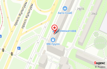 Фирменный магазин дверей Torex на Гражданском проспекте на карте