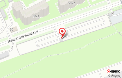 Автостоянка СПб на Малой Балканской улице на карте