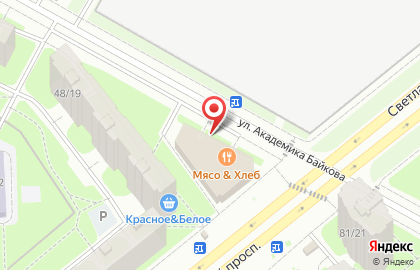 Магазин сувениров и часов на Светлановском проспекте на карте