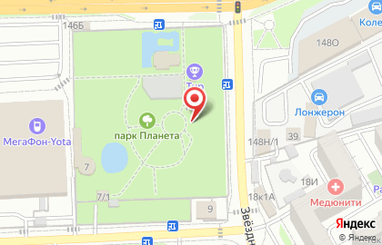 Парк культуры и отдыха Планета на карте
