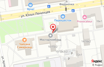 Ломбард Тыква на улице Юных Ленинцев на карте