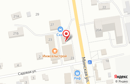 Мясная лавка на Минской улице на карте