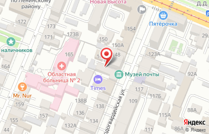 Горизонт на Молодогвардейской улице на карте