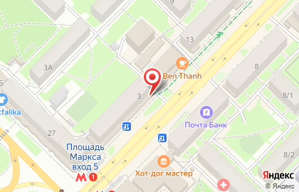 Магазин для взрослых КАЗАНОВА секс-шоп на площади Карла Маркса на карте
