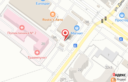Магазин Азовский пивной двор на улице 70 лет Октября на карте