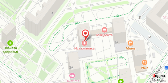 Центр остеопатии Ист Клиник на улице Борисовка на карте