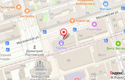 Кафе-кондитерский и киоск Золотой колос на Московской улице на карте