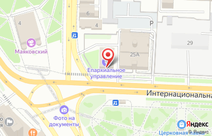 Омское Епархиальное управление на карте