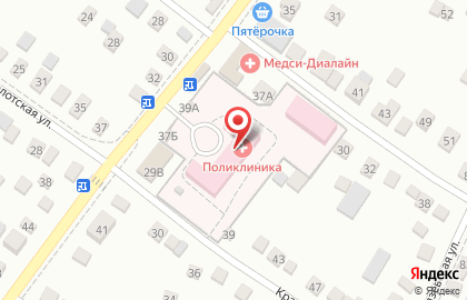 Краснослободская городская больница на улице Свердлова на карте