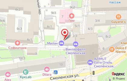 Хостел-мини-отель Милан в Шубинском переулке на карте