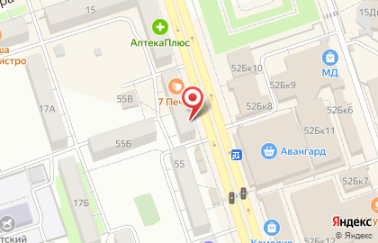 Магазин тканей в Оренбурге на карте
