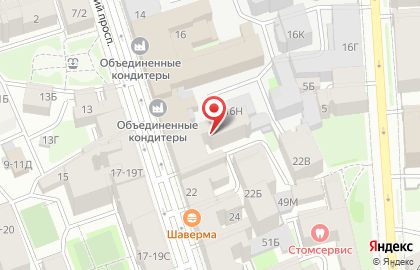 Гостиница Виктория в Санкт-Петербурге на карте