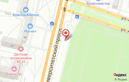 Билборды (6х3 м) от РГ Дрим на Университетском проспекте на карте