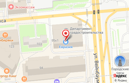 Гарант на улице Карла Маркса на карте