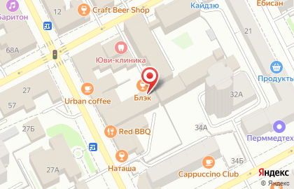 Ночной клуб Blackbar на Екатерининской улице на карте