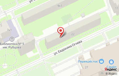 Сервисный центр Xiaomi на улице Евдокима Огнева на карте