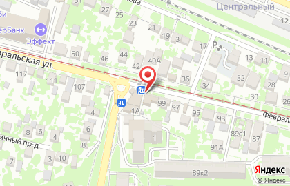 Юридическая компания Центр правовой защиты на Февральской улице на карте