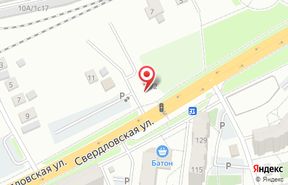 Шиномонтажная мастерская в Свердловском районе на карте