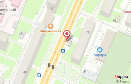 Продовольственный магазин на улице Урицкого на карте