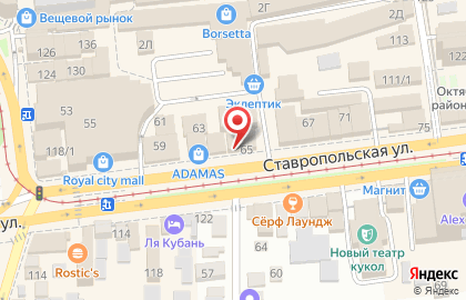 Салон часов и ювелирных изделий Золотой Ларец на Ставропольской улице на карте