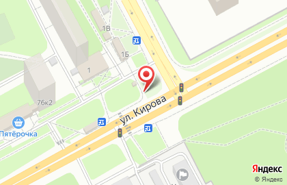 Киоск по продаже фруктов и овощей, г. Подольск на улице Кирова на карте