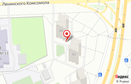 Детская школа искусств №3 на улице Ленинского Комсомола на карте