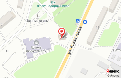 Бюро бытовых услуг на улице Бахметьева на карте