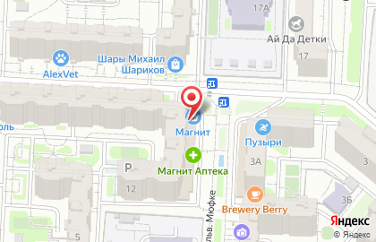 Супермаркет Магнит в Кировском районе на карте