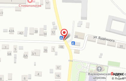 Магнит на улице Будённого на карте