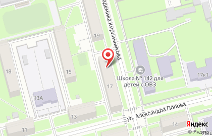 Аптека Таттехмедфарм на улице Академика Кирпичникова на карте