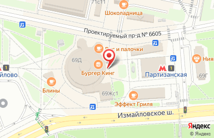 Салон связи МТС на Измайловском шоссе, 69д на карте