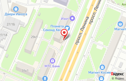 Ателье по пошиву штор и одежды на проспекте Ленина на карте