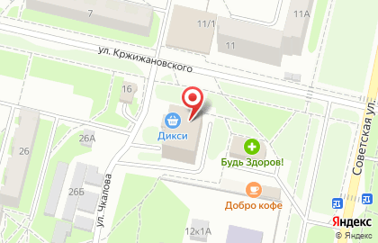Вейп-шоп StarSmoke на улице Кржижановского на карте