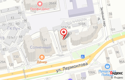 Лавка Чудес на улице Лермонтова на карте