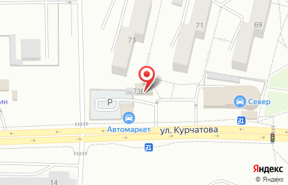 Шиномонтажная мастерская в Центральном районе на карте