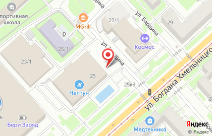Доступная кофейня Подорожник на улице Богдана Хмельницкого на карте
