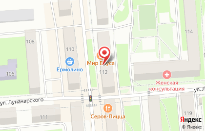 Центр деловой информации на улице Луначарского на карте