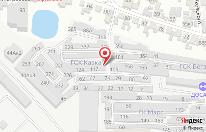 Гаражный кооператив Кавказ на улице Матросова на карте