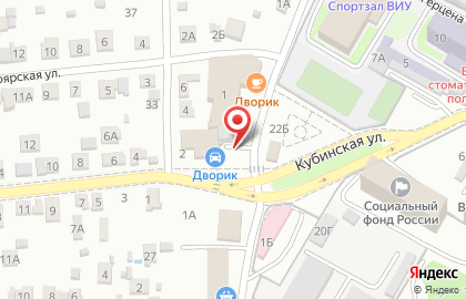 Автомойка Дворик в Краснооктябрьском районе на карте