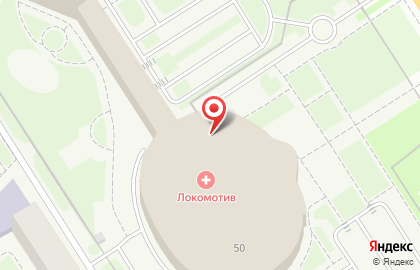 Многофункциональный спортивный комплекс Локомотив на карте