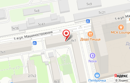 Автошкола ДОСААФ России на 1-й улице Машиностроения на карте