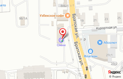 АЗС Омни на Братской улице на карте