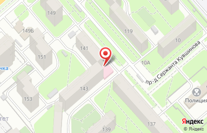 Городская больница скорой медицинской помощи №1 в Липецке на карте