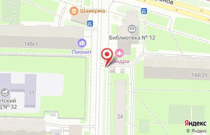 Продуктовый магазин Белорусский дворик на улице Тамбасова на карте