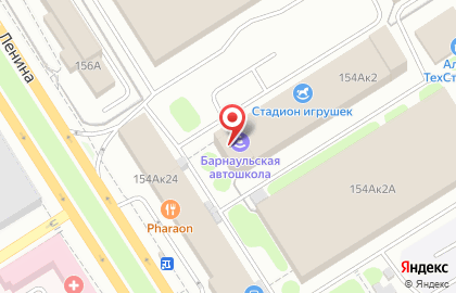 Автошкола Барнаульский центр Высшего Водительского Мастерства в Барнауле на карте
