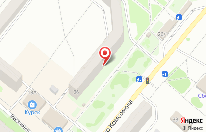 Агентство недвижимости Квартирное бюро на улице Ленинского Комсомола на карте