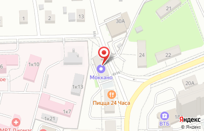 Служба доставки готовых блюд Моккано на Советской улице, 13в в Воскресенске на карте